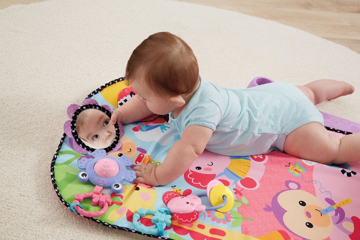 Fisher-Price Kick & Play Piano Gym - Pink