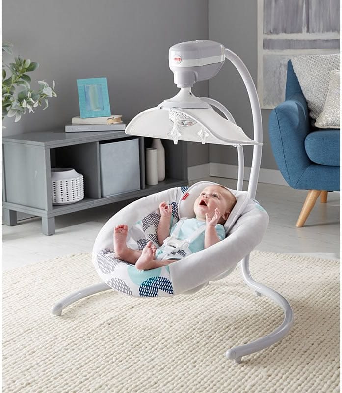 Fisher-Price Starlight Revolve Swing with Smart Connect - Circles - FPM64