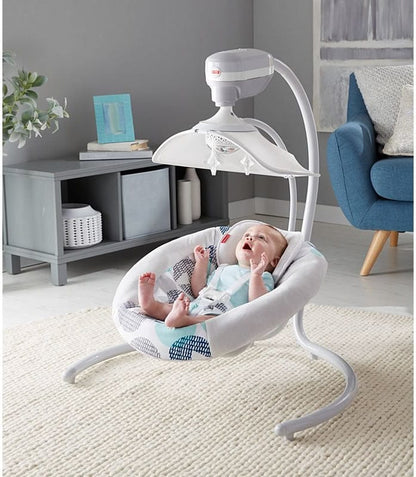 Fisher-Price Starlight Revolve Swing with Smart Connect - Circles - FPM64