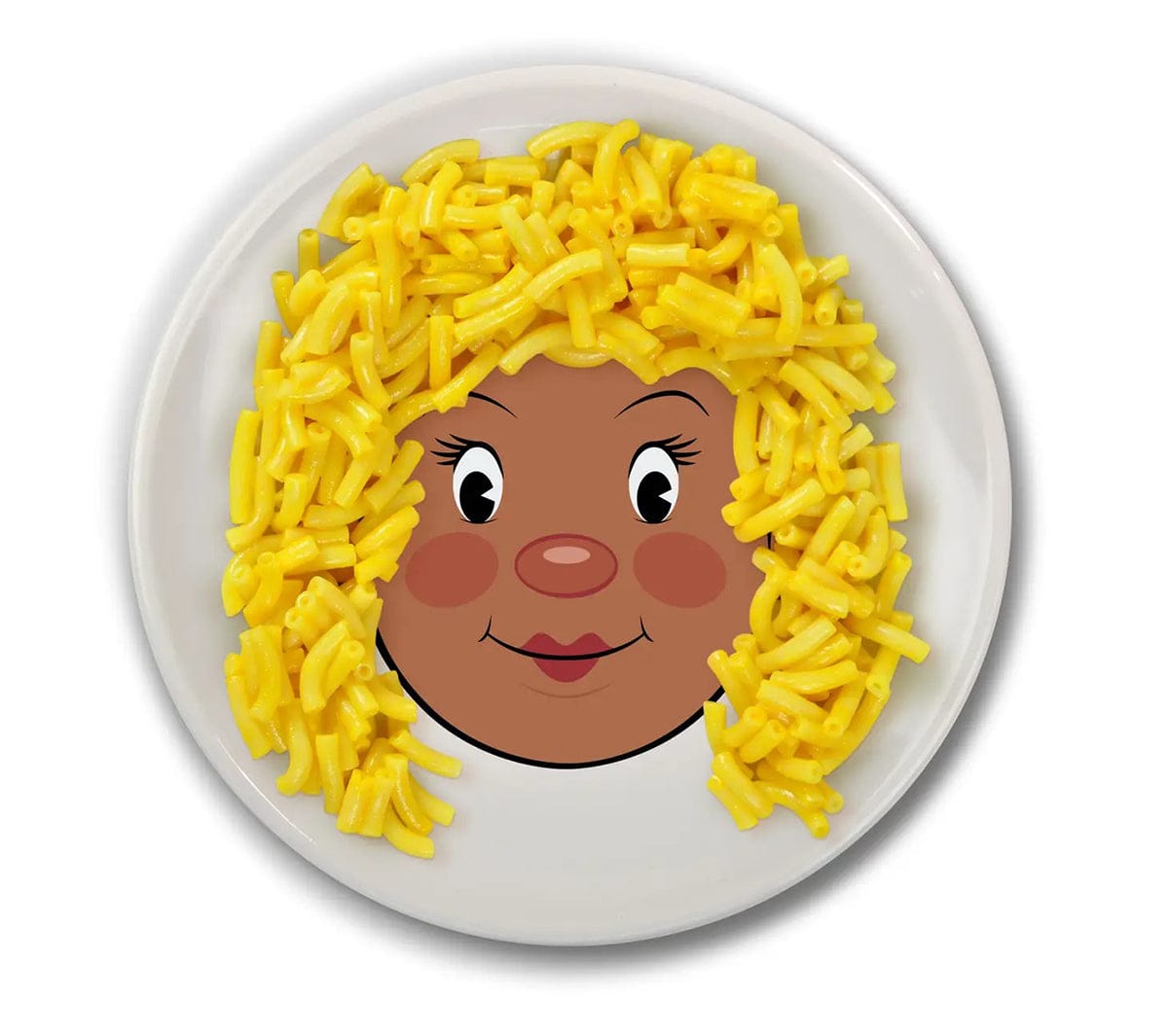 Fred & Friends Food Face Plate - Ms. Food Face - Brown - 5286056