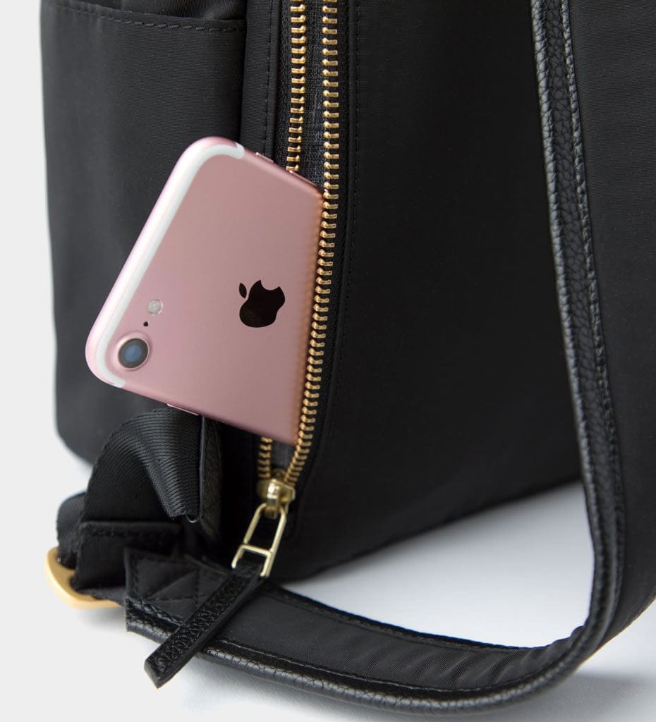 Freshly Picked City Pack Backpack Diaper Bag  - Ebony - WCPEBN