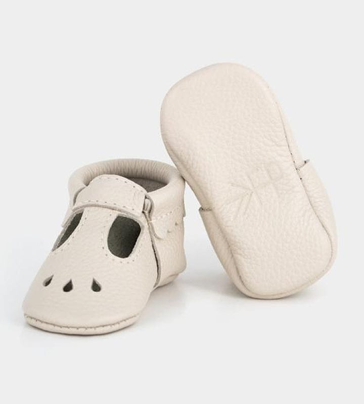 Freshly Picked Mary Janes, Size 1 - Birch - FPMJBIR-1