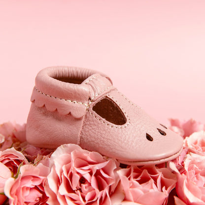 Freshly Picked Mary Janes, Size 1 - Blush - FPMJBLU-1