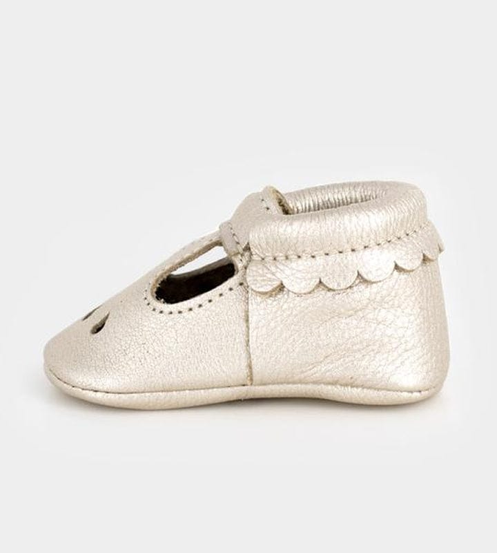 Freshly Picked Mary Janes, Size 1 - Platinum - FPMJPLAT-1