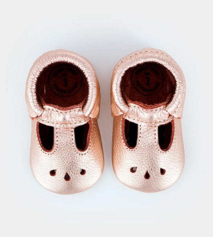 Freshly Picked Mary Janes, Size 1 - Rose Gold - FP12027-1