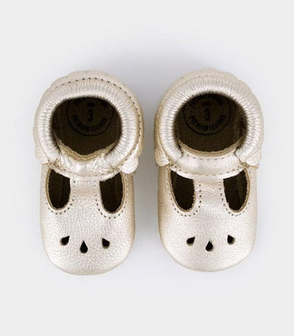 Freshly Picked Mary Janes, Size 2 - Platinum - FPMJPLAT-2