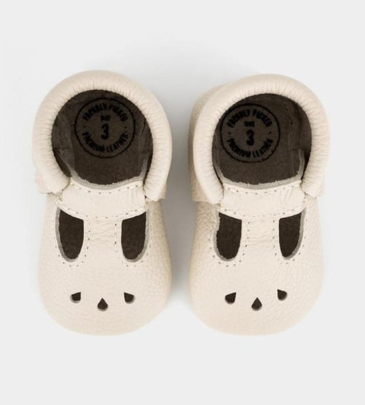 Freshly Picked Mary Janes, Size 3 - Birch - FPMJBIR-3