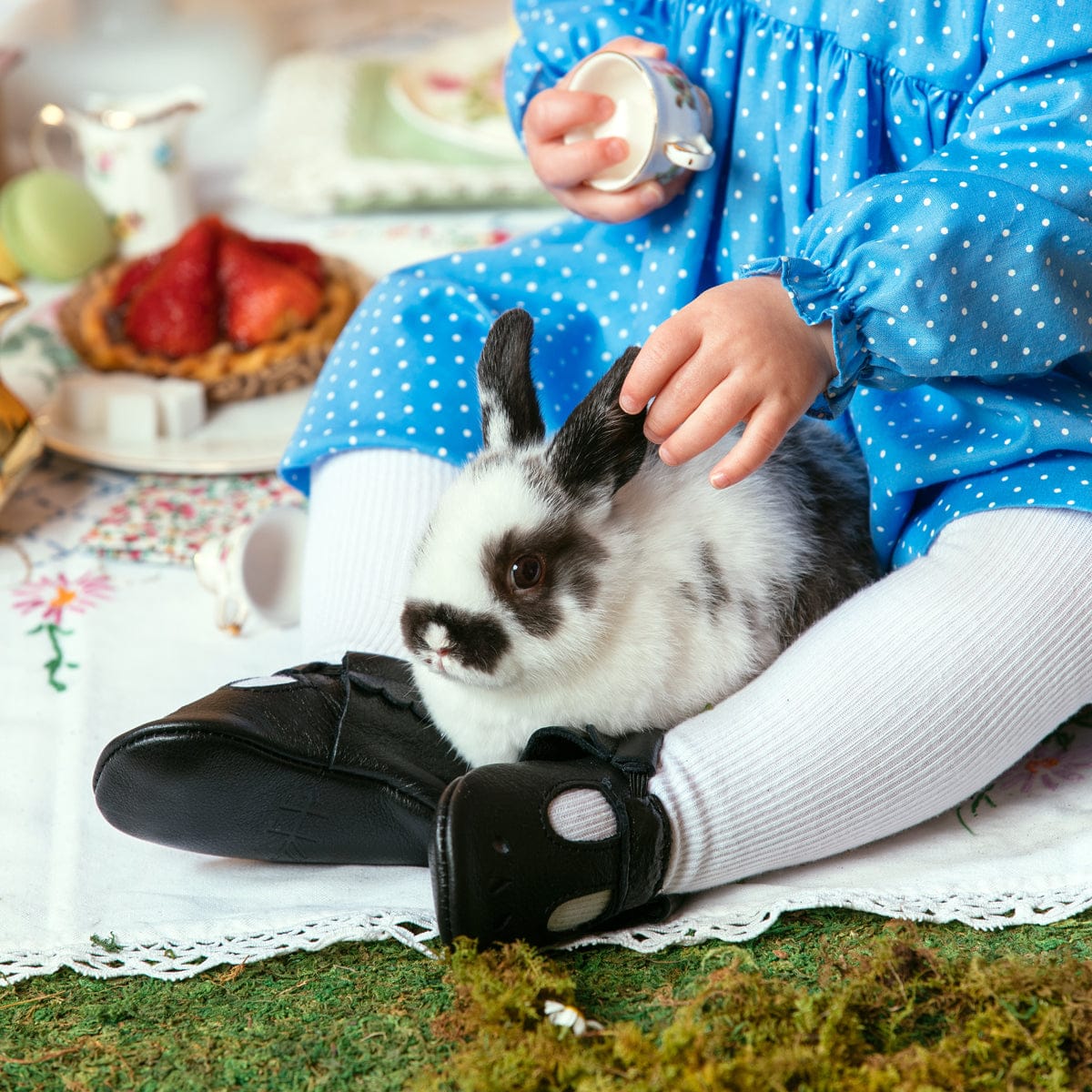 Freshly Picked Mary Janes, Size 3 - Ebony - FPMJEB-3