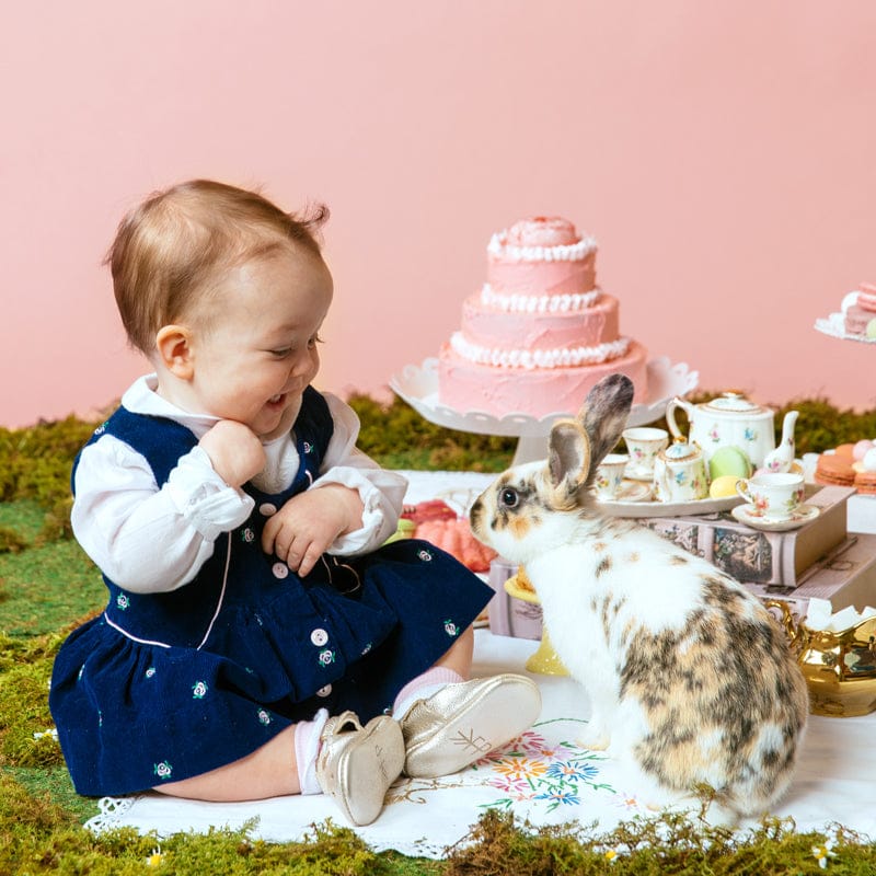 Freshly Picked Mary Janes, Size 3 - Platinum - FPMJPLAT-3