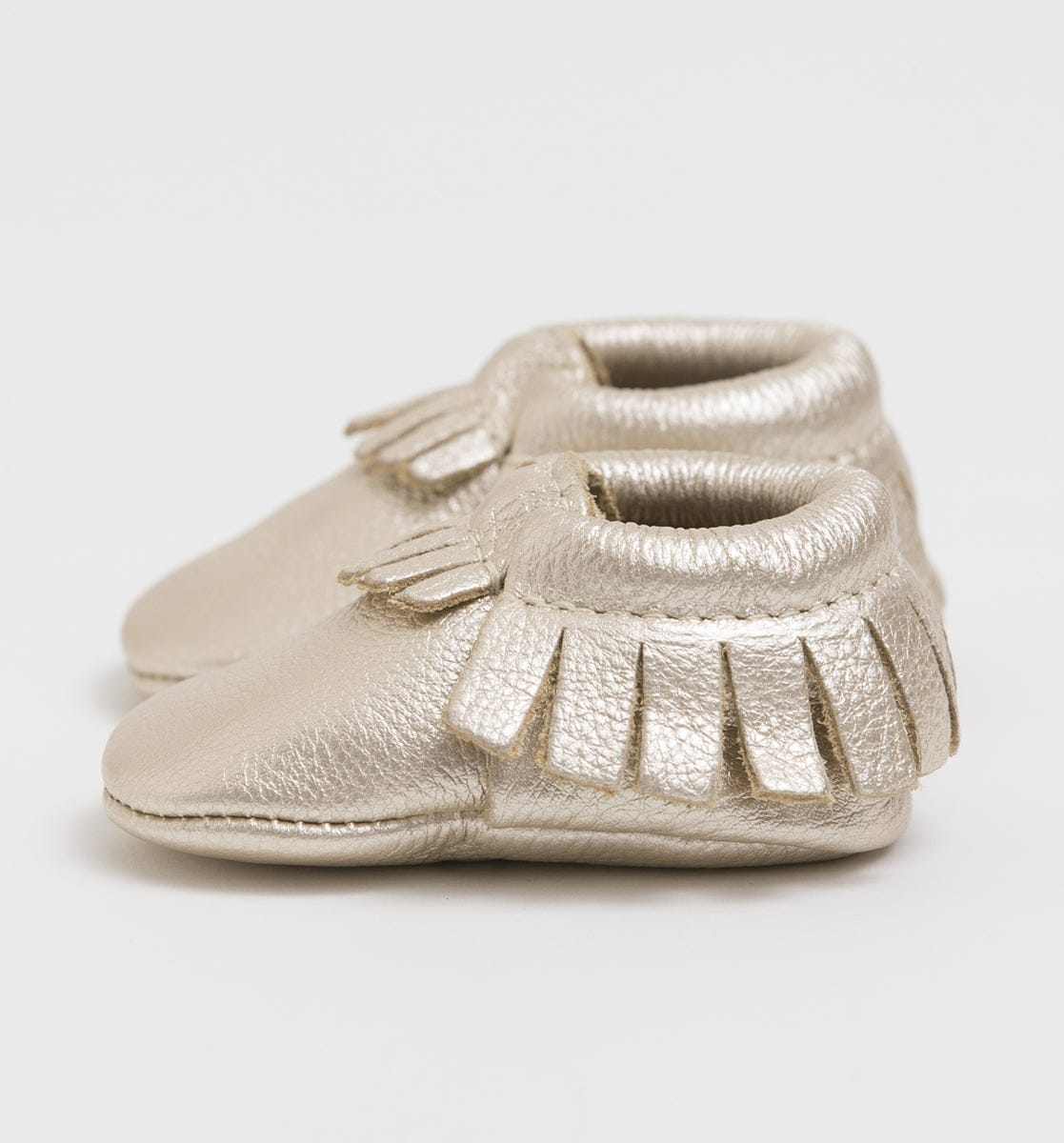 Freshly Picked Moccasins, Newborn - Platinum - FPN11009