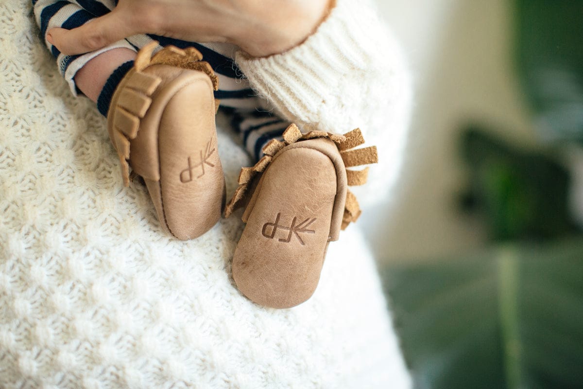 Freshly Picked Moccasins, Size 1 - Weathered Brown - FP12071-1