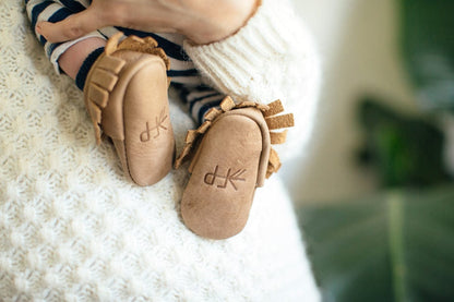 Freshly Picked Moccasins, Size 2 - Weathered Brown - FP12071-2