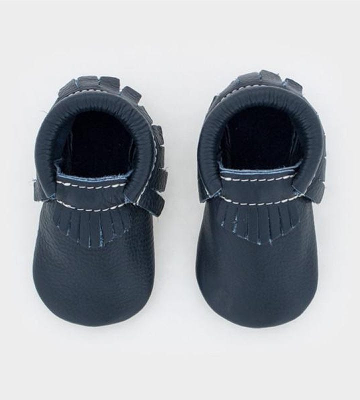 Freshly Picked Moccasins, Size 3 - Navy - FP12244-3