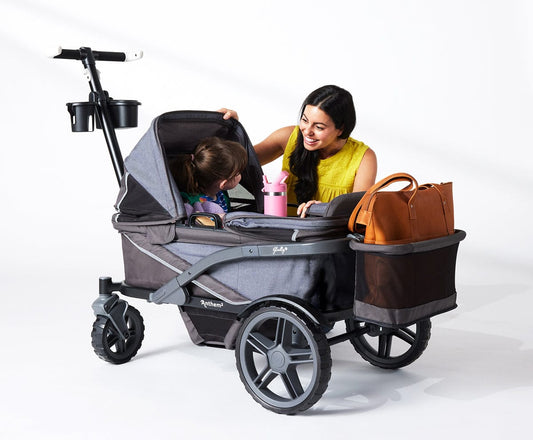 Gladly Family Anthem4 ICS All-Terrain (4 Seater) Stroller Wagon - Graphite - WAG-GRA-4-S