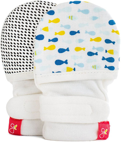Goumikids Mitts, School of Fish Navy (3-6 Months) - 6.89407E+11