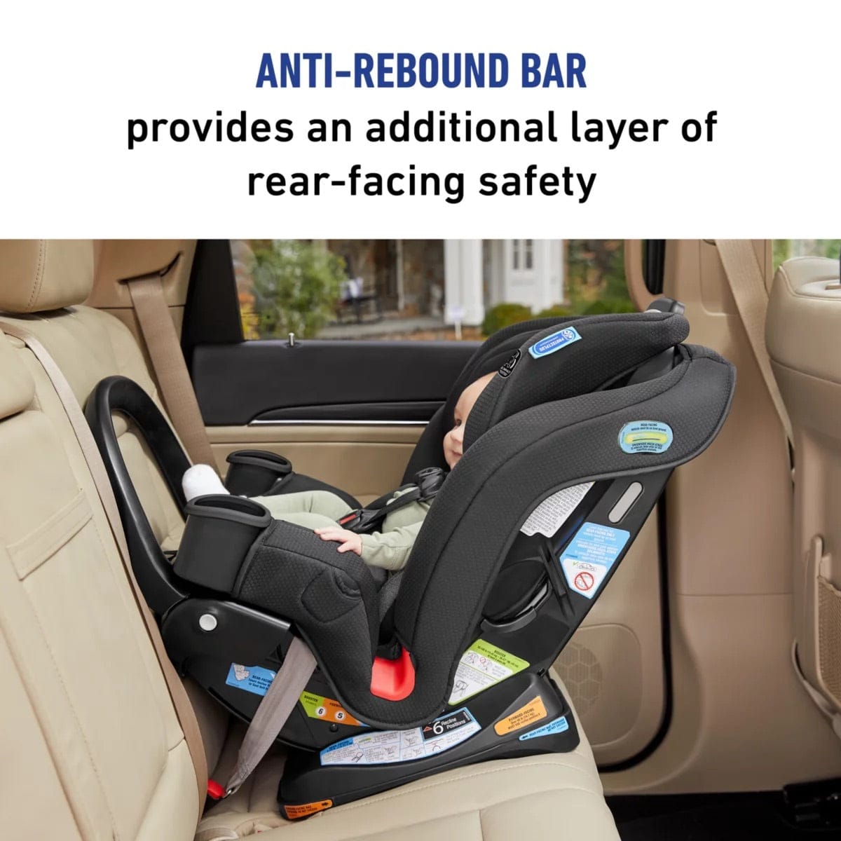 Graco Extend2Fit 3-in-1 Convertible Car Seat with Anti-Rebound Bar - Zane - 2151914