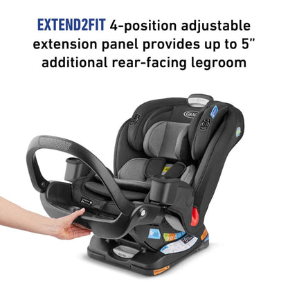 Graco Extend2Fit 3-in-1 Convertible Car Seat with Anti-Rebound Bar - Zane - 2151914