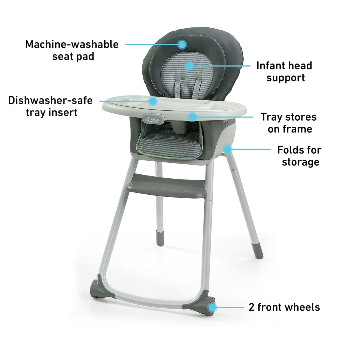 Graco Made2Grow 6-in-1 High Chair - Monty - 2112651