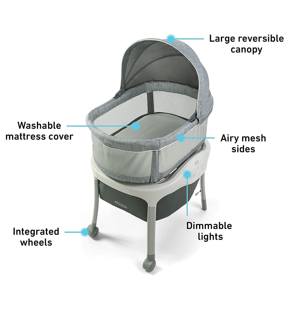 Graco Move 'n Soothe Bassinet - Mullaly - 2109200