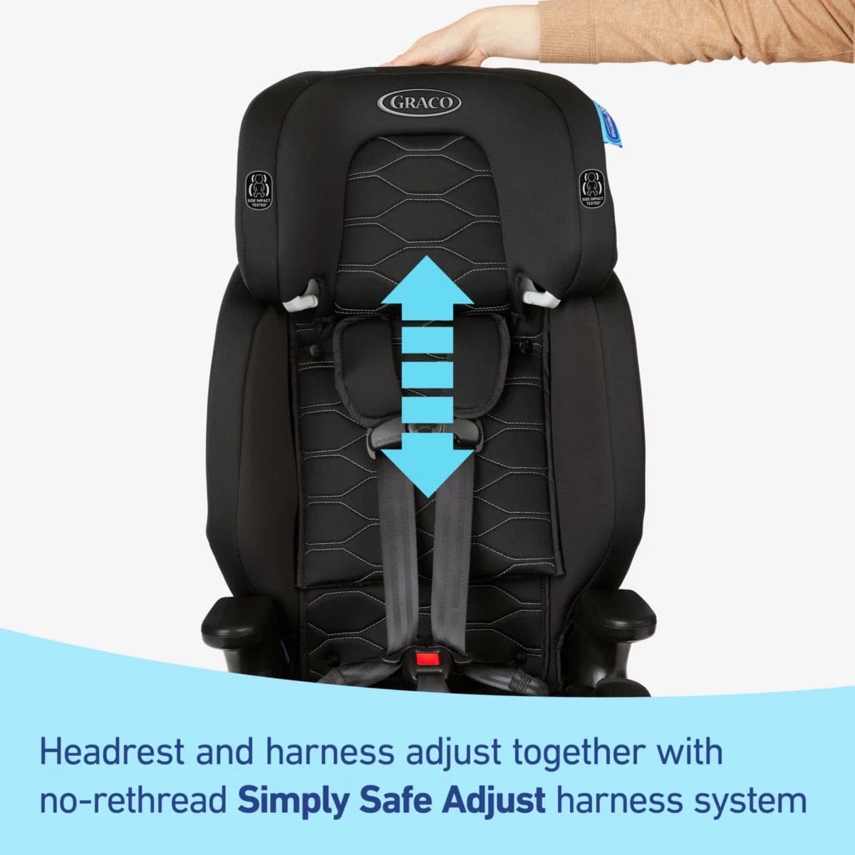 Graco Nautilus 2.0 LX 3-in-1 Harness Booster Car Seat - Hex - 2184592