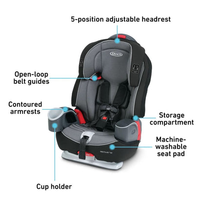 Graco Nautilus 65 3-in-1 Harness Booster Car Seat - Bravo