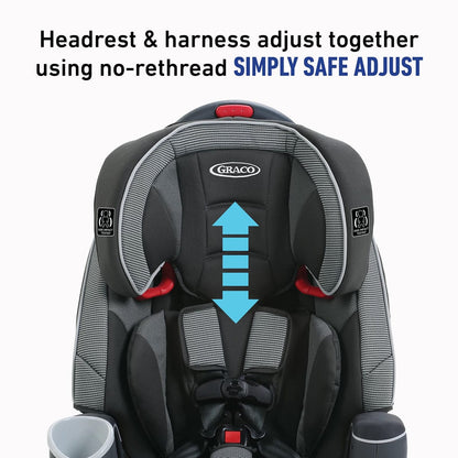 Graco Nautilus 65 LX 3-in-1 Harness Booster Car Seat - Conley