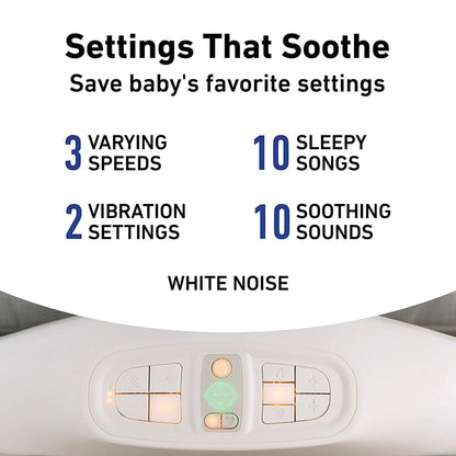 Graco Sense2Snooze Bassinet with Cry Detection Technology - Roma