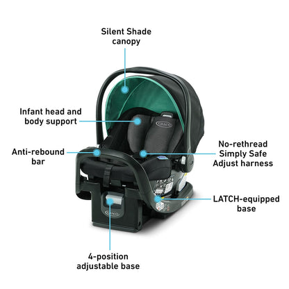 Graco SnugRide SnugFit 35 Infant Car Seat - Jude - 2121497