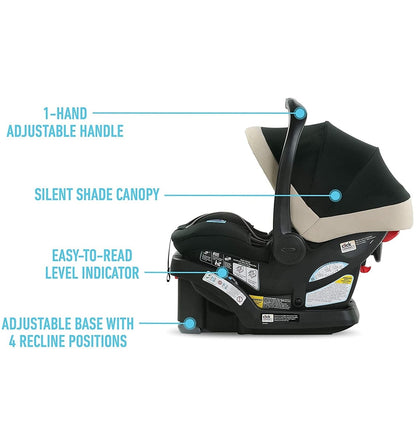 Graco SnugRide SnugLock 35 LX Infant Car Seat - Pierce