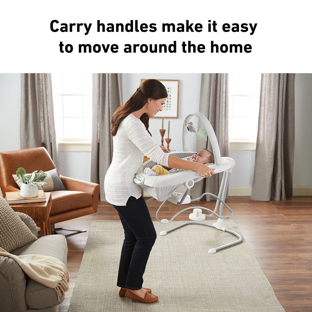 Graco Soothe 'n Sway LX Swing with Portable Bouncer - Derby - 2140066