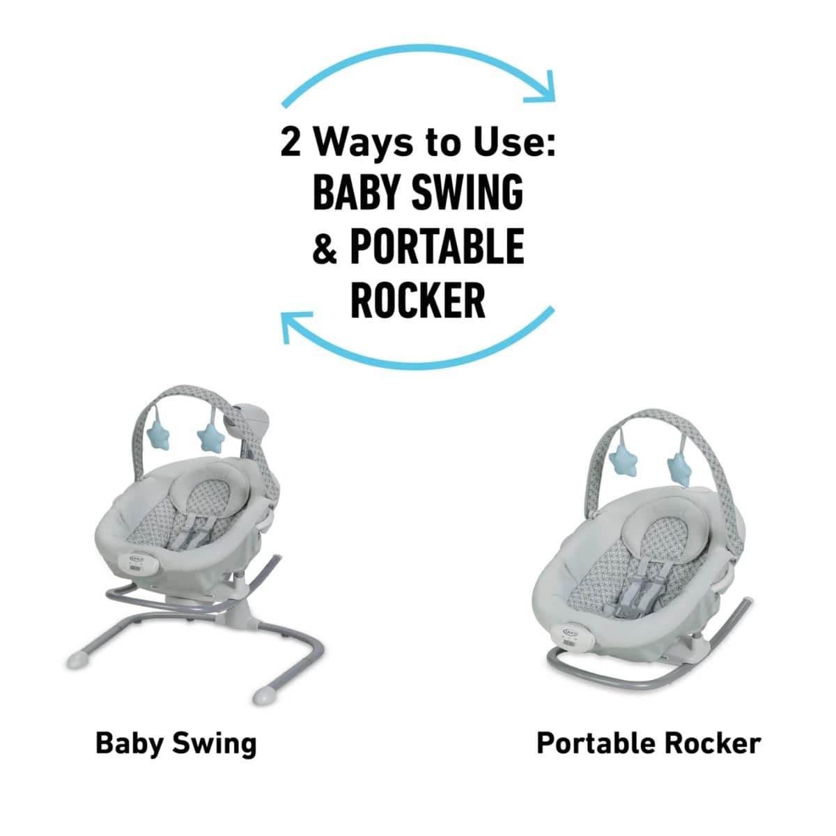 Graco Soothe 'n Sway Swing with Portable Rocker - Alex - 2140067