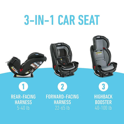 Graco TrioGrow SnugLock LX 3-in-1 Car Seat - Sonic - 2087706