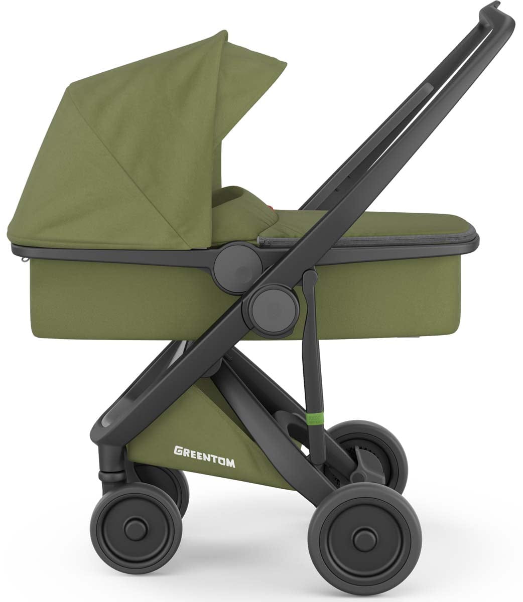 Greentom Carrycot Stroller - Black/Olive - 8.71932E+12