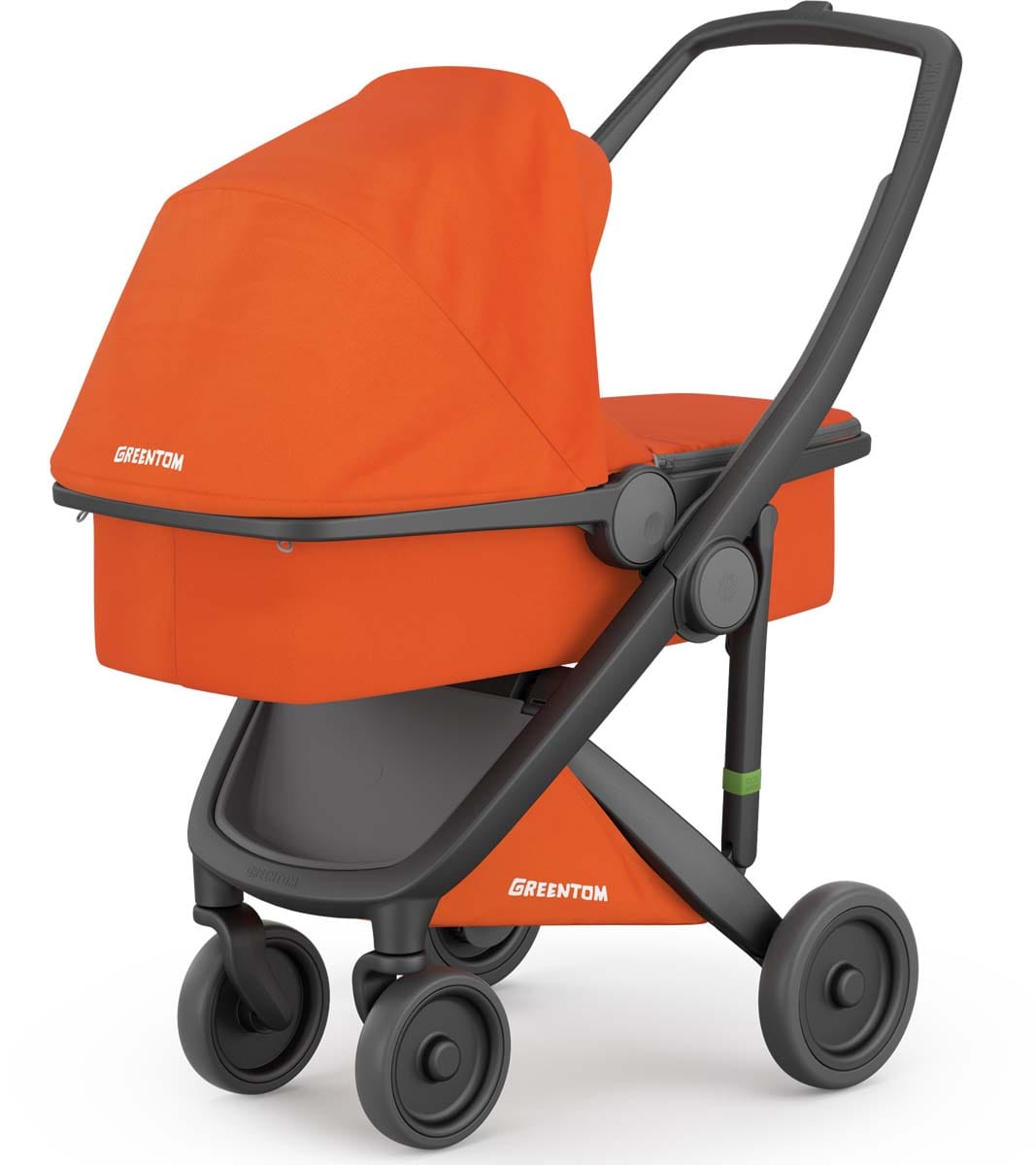 Greentom Carrycot Stroller - Black/Orange - 8.71932E+12