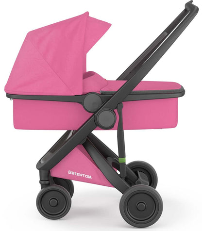 Greentom Carrycot Stroller - Black/Pink - 8.71932E+12
