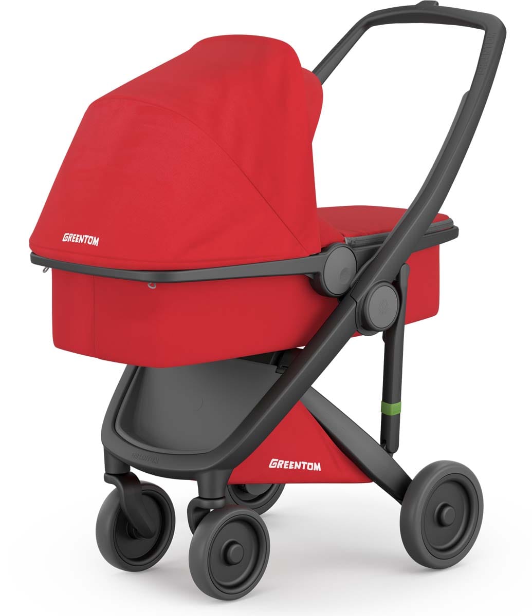 Greentom Carrycot Stroller - Black/Red - 8.71932E+12