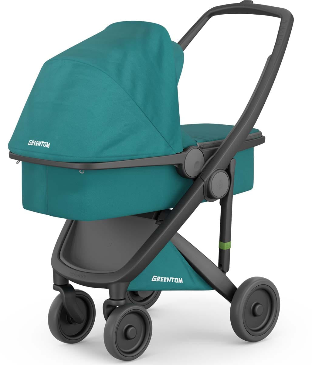 Greentom Carrycot Stroller - Black/Teal - 8.71932E+12