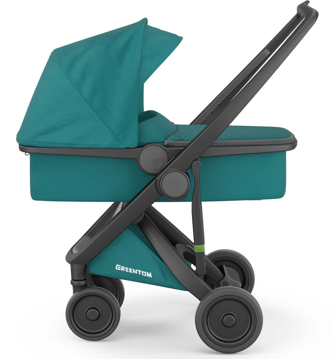Greentom Carrycot Stroller - Black/Teal - 8.71932E+12