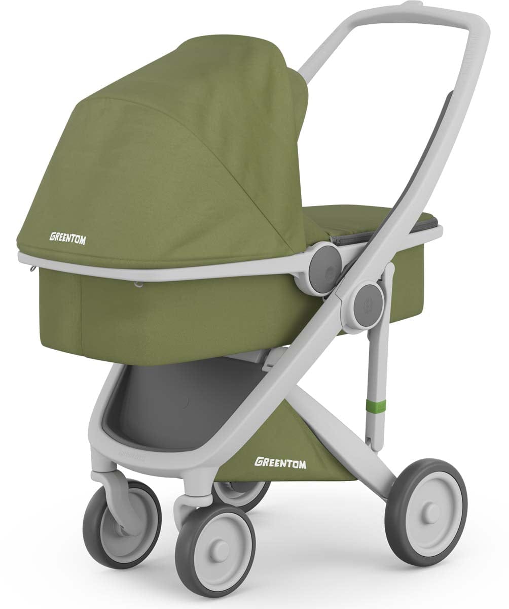 Greentom Carrycot Stroller - Grey/Olive - 8.71932E+12