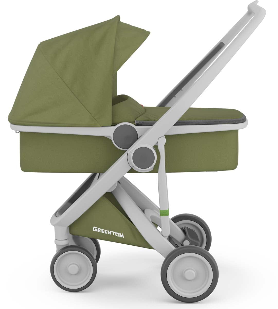 Greentom Carrycot Stroller - Grey/Olive - 8.71932E+12
