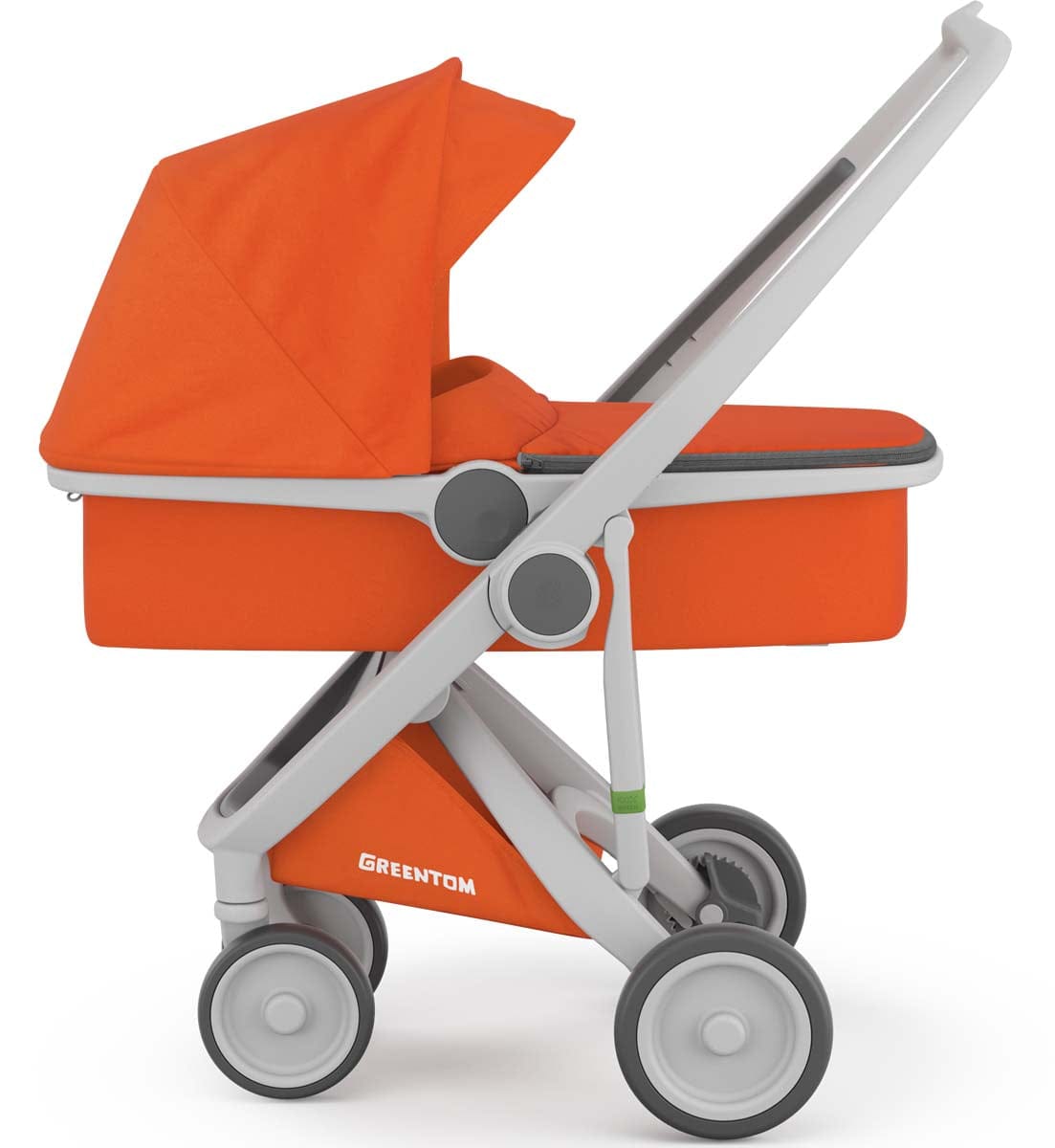 Greentom Carrycot Stroller - Grey/Orange - 8.71932E+12