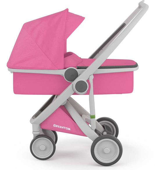 Greentom Carrycot Stroller - Grey/Pink - 8.71932E+12