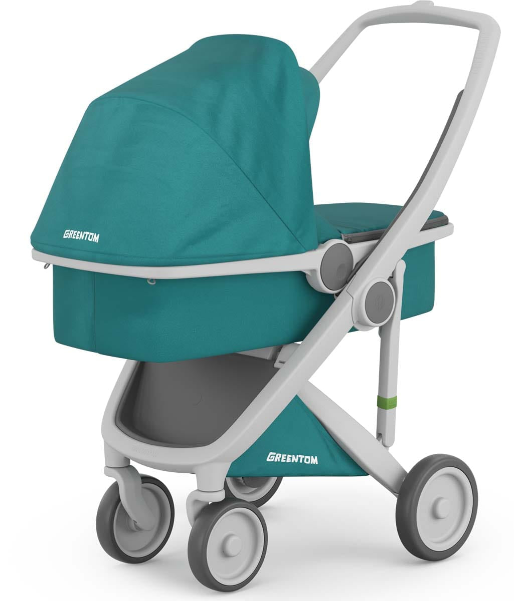 Greentom Carrycot Stroller - Grey/Teal - 8.71932E+12