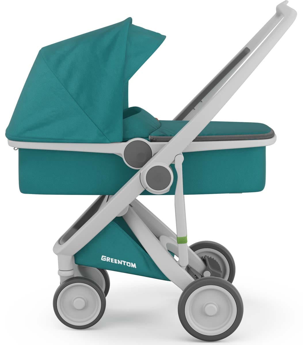 Greentom Carrycot Stroller - Grey/Teal - 8.71932E+12