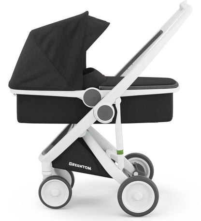 Greentom Carrycot Stroller - White/Black - 8.71932E+12
