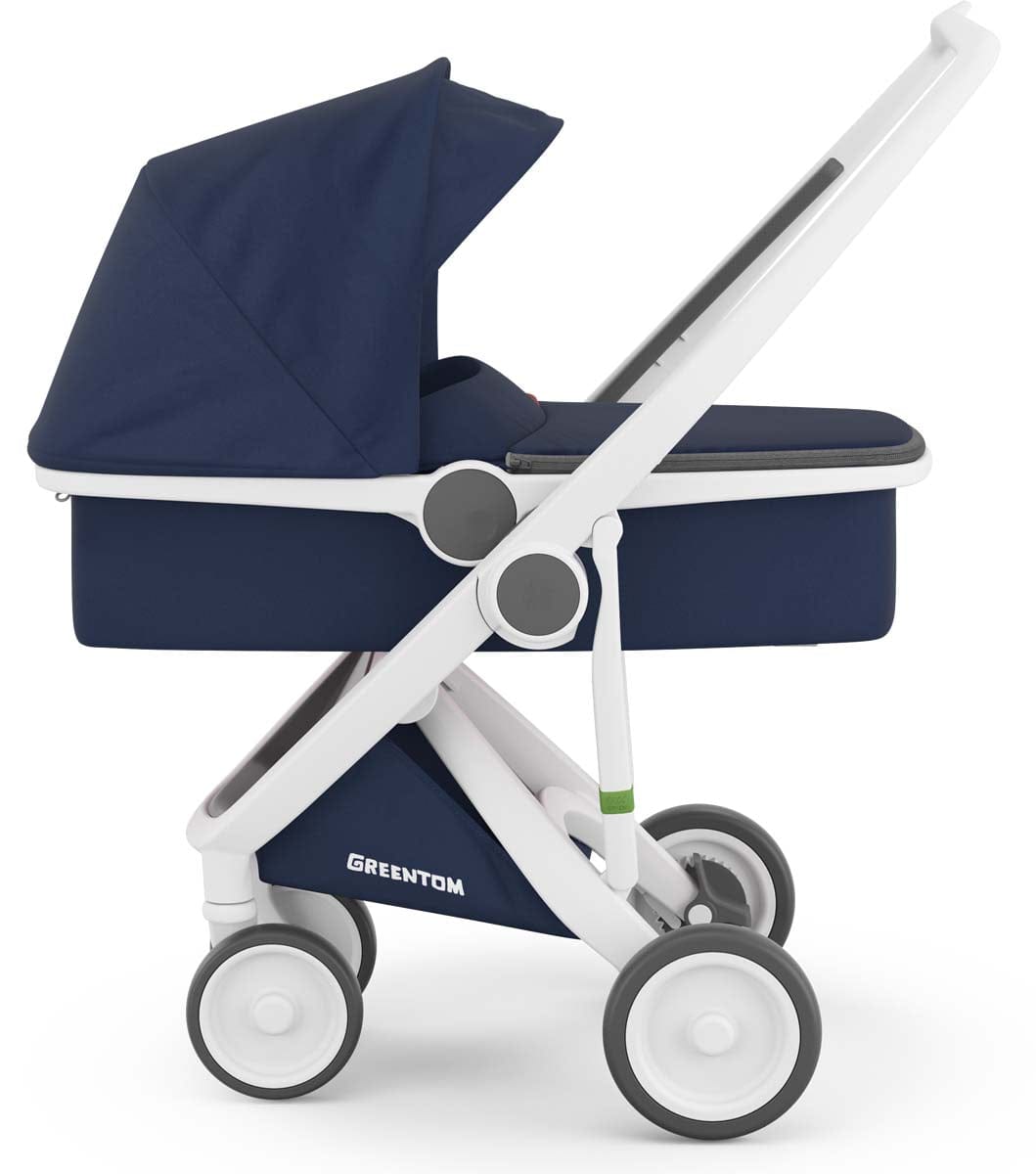 Greentom Carrycot Stroller - White/Blue - 8.71932E+12
