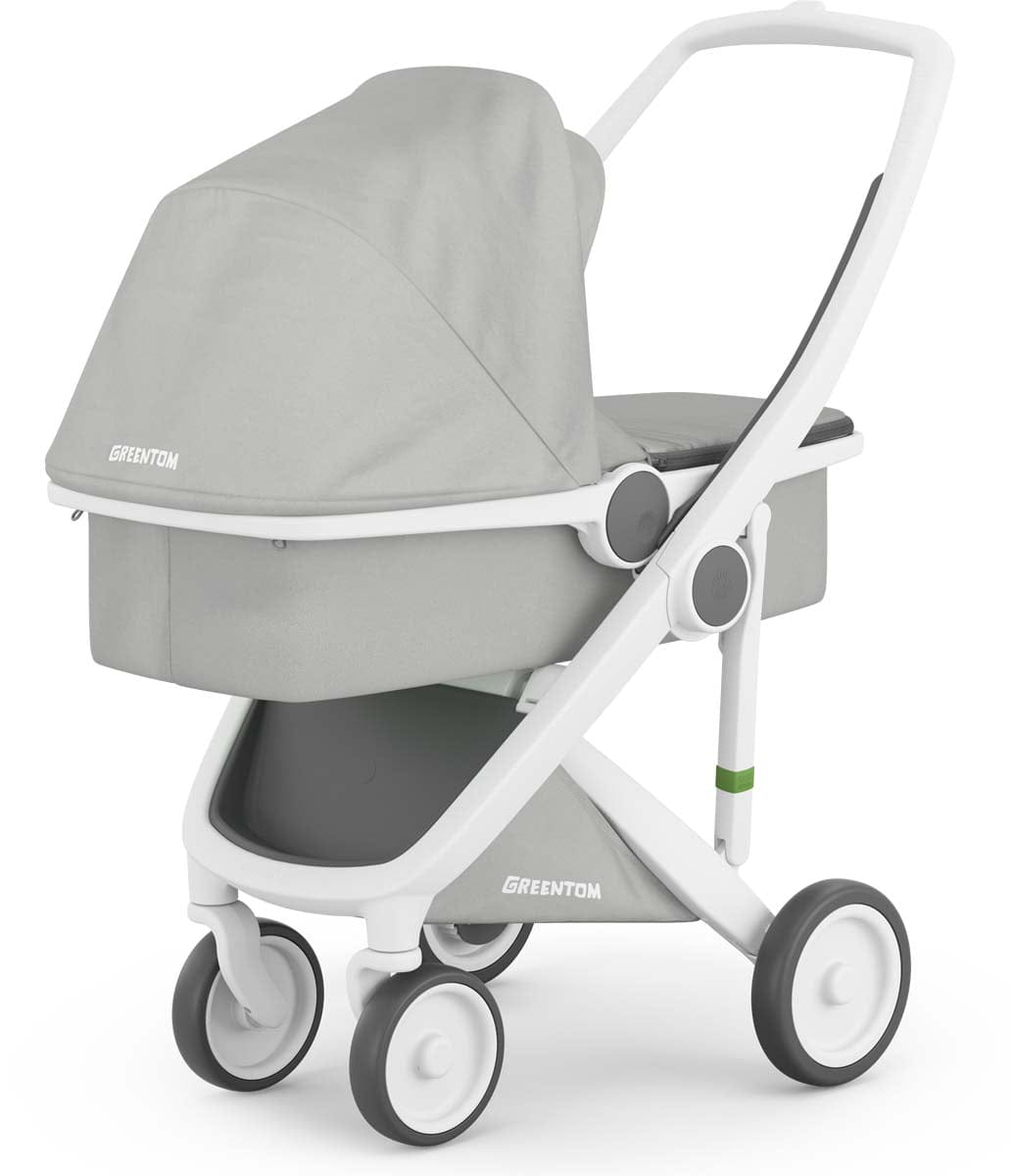 Greentom Carrycot Stroller - White/Grey - 8.71932E+12