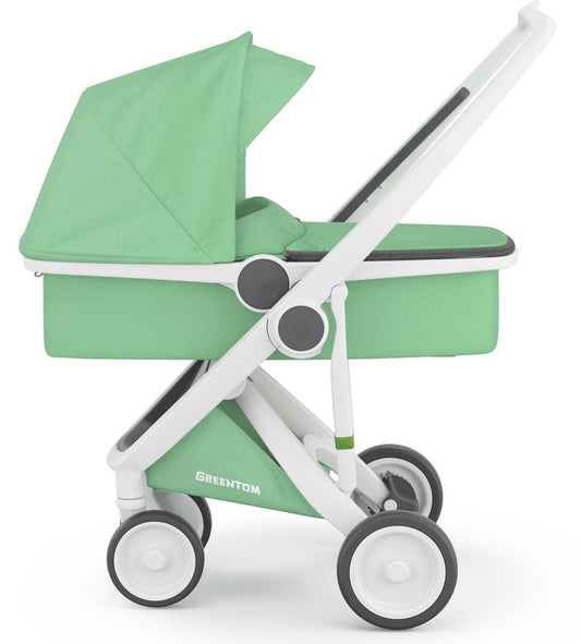 Greentom Carrycot Stroller - White/Mint - 8.71932E+12