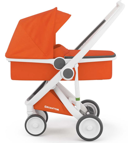 Greentom Carrycot Stroller - White/Orange - 8.71932E+12