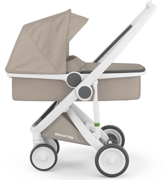 Greentom Carrycot Stroller - White/Sand - 8.71932E+12